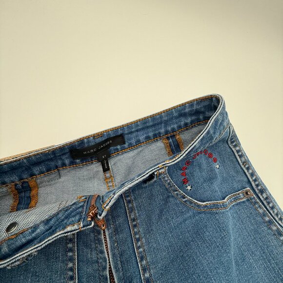 Marc Jacobs Wide Leg Y2K Grunge Denim Jeans Pants 27 - Picture 4 of 7